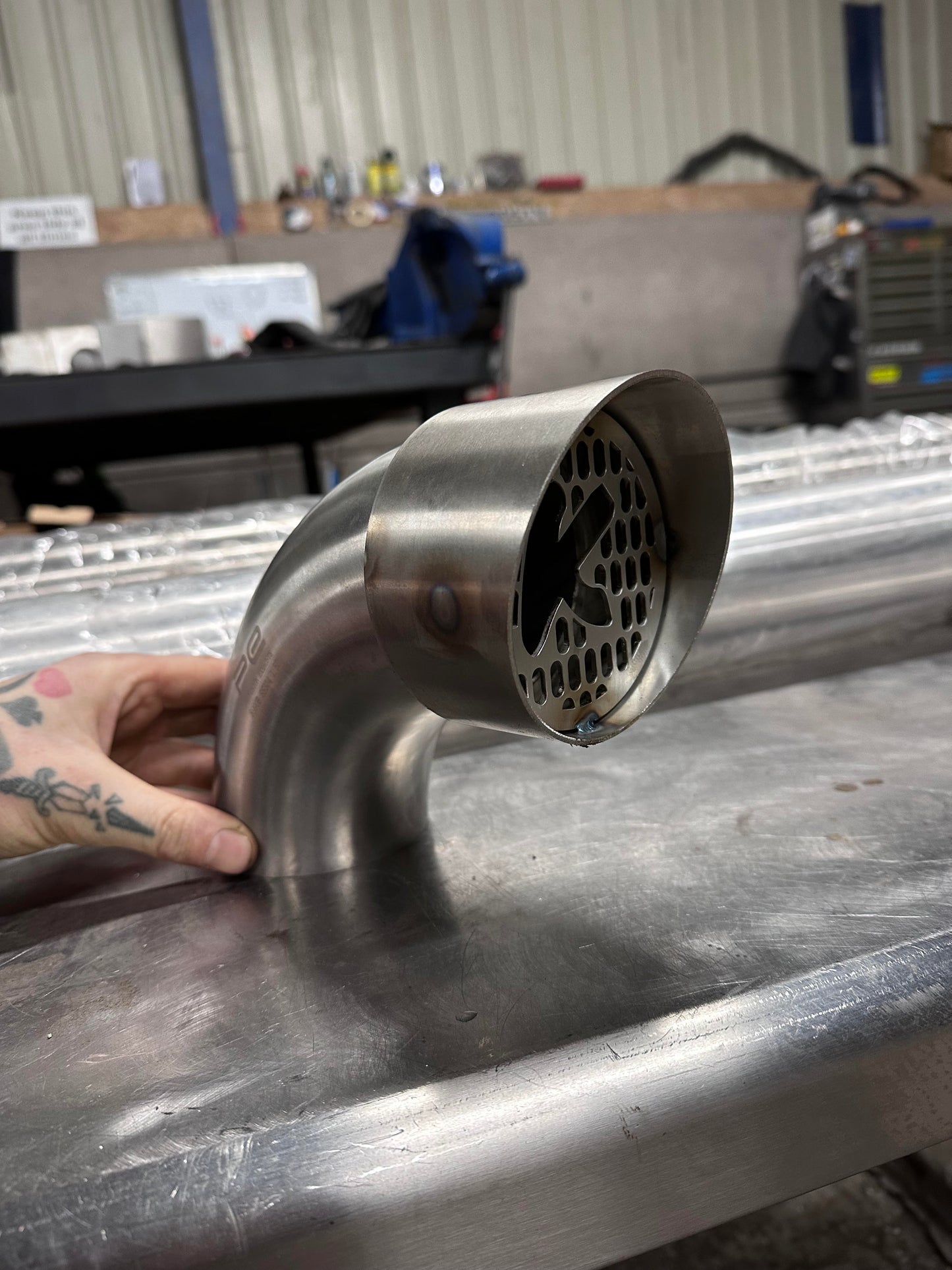 3" Discovery 2 Stainless snorkel pipe only