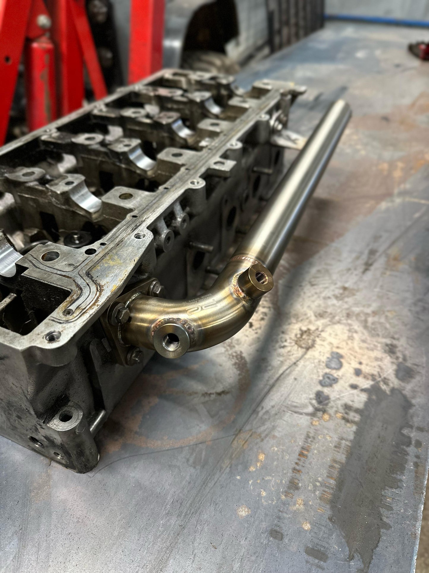 TD5 Stainless coolant pipe
