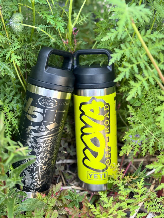 KOVA TD5 YETI BOTTLE - 18oz Chug Cap (Firefly Yellow / Black)