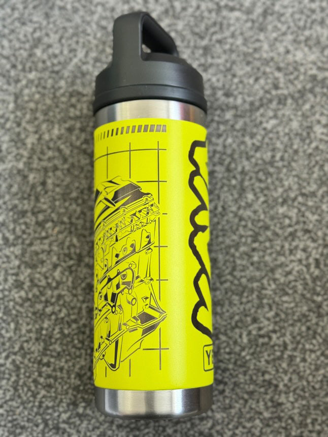 KOVA TD5 YETI BOTTLE - 18oz Chug Cap (Firefly Yellow / Black)